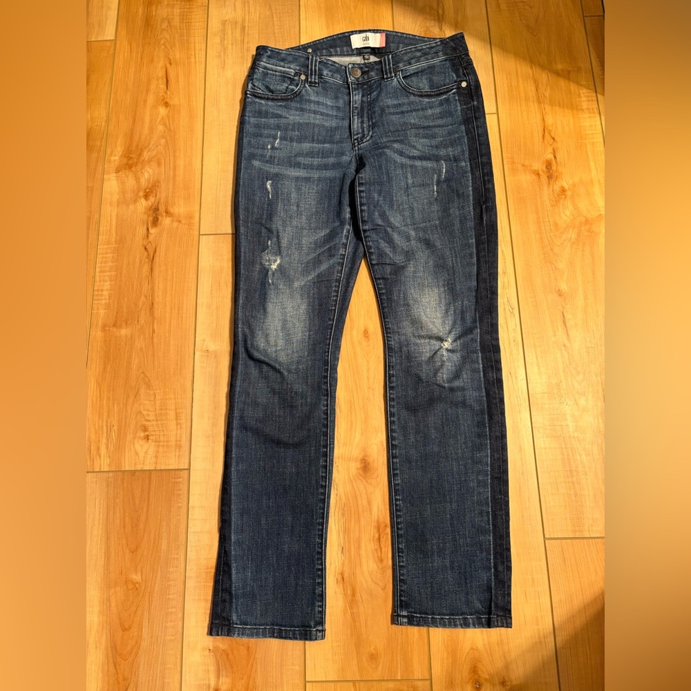 CAbi Tuxedo High Straight Jeans, 6